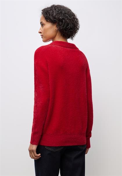 Federgarn Pullover racing red