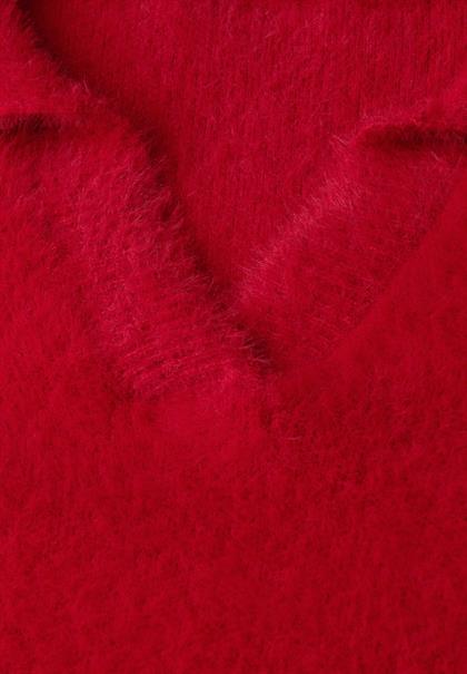 Federgarn Pullover racing red