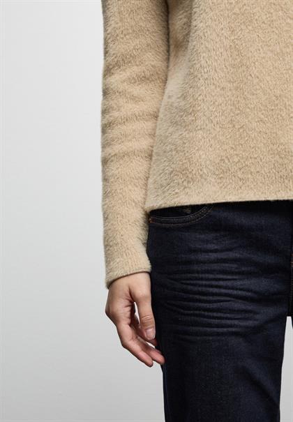 Federgarn Pullover sanded beige