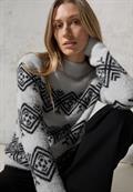 Federgarn-Pullover soft silver melange