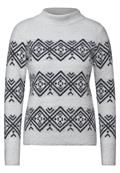 Federgarn-Pullover soft silver melange