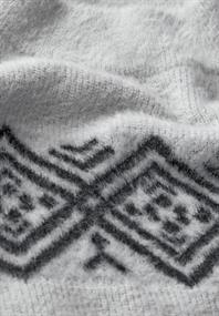 Federgarn-Pullover soft silver melange