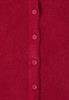 Federgarn Ripp-Strickjacke beaujolais red