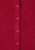 Federgarn Ripp-Strickjacke beaujolais red