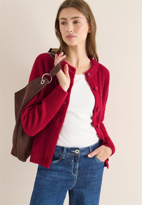 federgarn-ripp-strickjacke-beaujolais-red