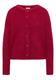 Federgarn Ripp-Strickjacke beaujolais red