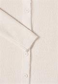 Federgarn Ripp-Strickjacke light greige