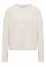 Federgarn Ripp-Strickjacke light greige