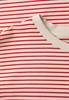 Fein gestreiftes Scuba T-Shirt torch red
