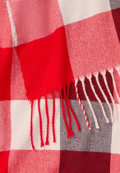 Feiner Webschal mit kariertem Muster red checks