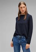 Feines Langarmshirt deep blue