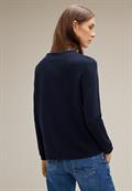 Feines Langarmshirt deep blue