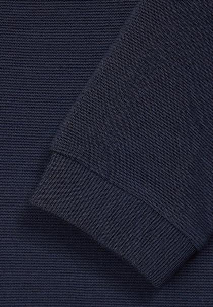 Feines Langarmshirt deep blue