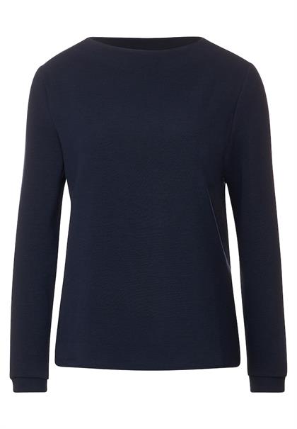 Feines Langarmshirt deep blue