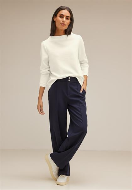 Feines Langarmshirt lucid white