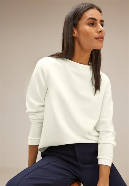 Feines Langarmshirt lucid white