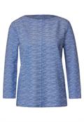 Feines Struktur Shirt fresh intense gentle blue