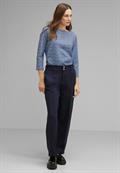 Feines Struktur Shirt fresh intense gentle blue