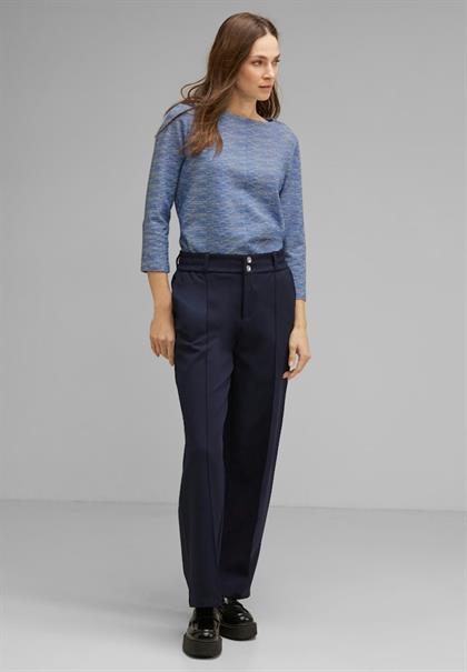 Feines Struktur Shirt fresh intense gentle blue
