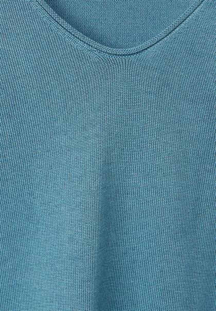 Feinstrick Pullover adriatic blue