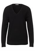 Feinstrick Pullover black