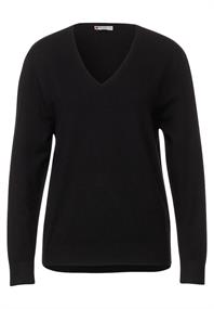 Feinstrick Pullover black