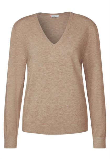 Feinstrick Pullover bleached sand melange