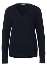 Feinstrick Pullover deep blue