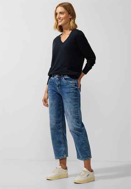Feinstrick Pullover deep blue