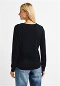 Feinstrick Pullover night sky blue