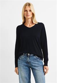 Feinstrick Pullover night sky blue