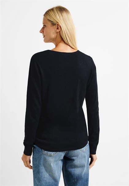 Feinstrick Pullover night sky blue