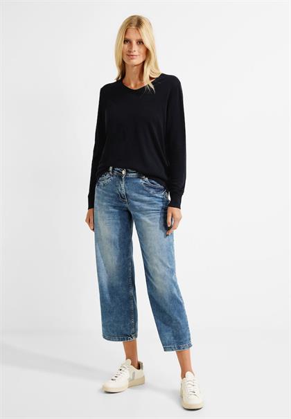 Feinstrick Pullover night sky blue