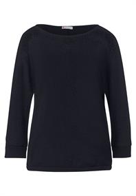 Feinstrick Shirt deep blue