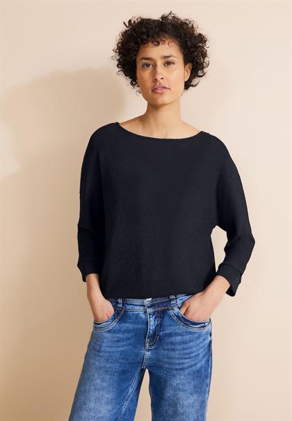 Feinstrick Shirt deep blue