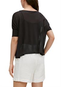 Feinstrick-Shirt schwarz