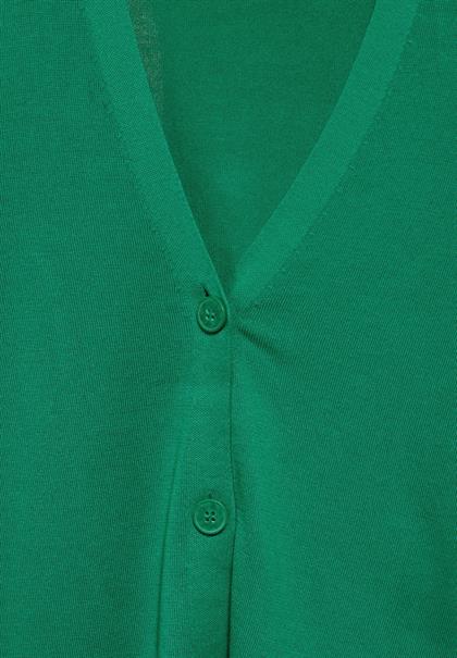 Feinstrickcardigan malachite green