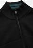 Feinstrickjacke mit Zipper black