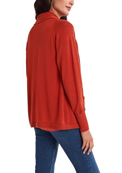 Feinstrickjacke orange