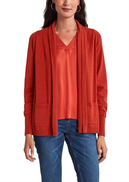 Feinstrickjacke orange