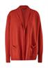 Feinstrickjacke orange