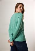 Feinstrickpullover adriatic green melange