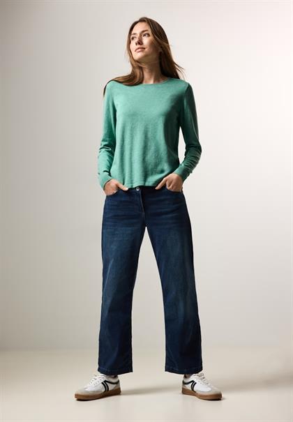 Feinstrickpullover adriatic green melange