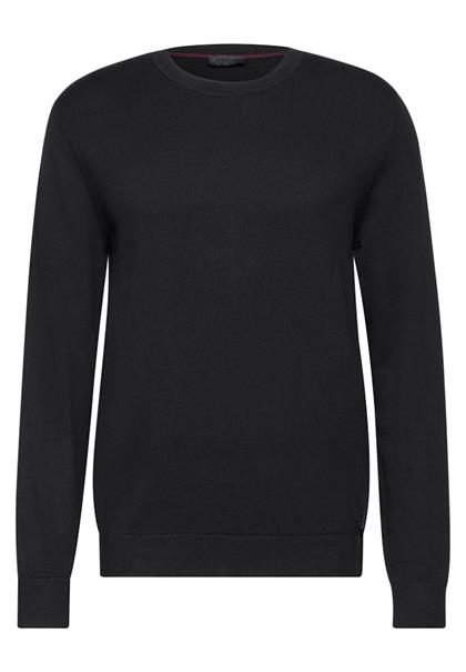 Feinstrickpullover black