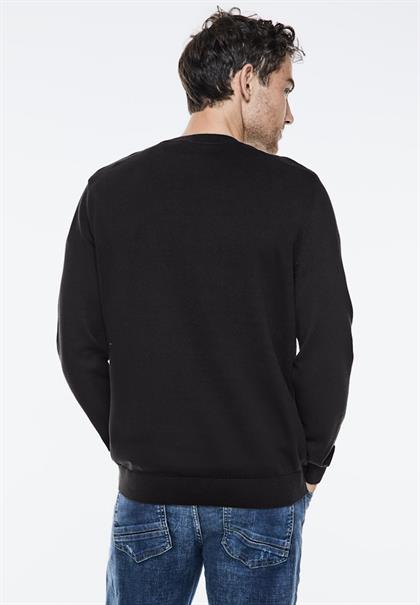 Feinstrickpullover black