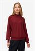 Feinstrickpullover mit Stehkragen cabernet