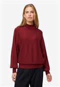 Feinstrickpullover mit Stehkragen cabernet