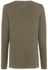 Feinstrickpullover mit V-Ausschnitt olive