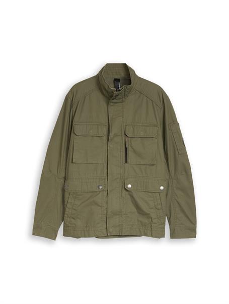 Feldjacke aus Baumwolle faded leaf green