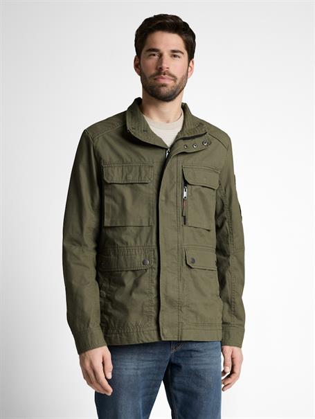 Feldjacke aus Baumwolle faded leaf green